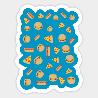 Fast food pattern Sticker